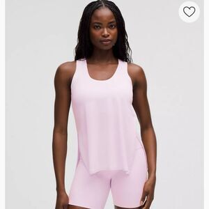 Lululemon Modal Silk Side Slit Pink Athletic Tank Top - Size XXS